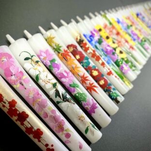 🕯 一年を彩る、想いのこもった絵蝋燭〜ご依頼品