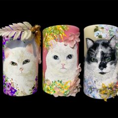 🐾 虹の橋を渡った三匹の保護猫たちへ〜ご依頼のオーダーメイドキャンドル