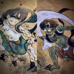 🪵アンティーク家具の扉の修復〜風神雷神が舞う唯一無二のリペアアート