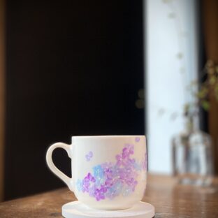 「紫陽花のコーヒーカップに、想いをのせて。」
