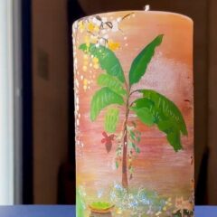 「大切な場所をキャンドルに。記憶を灯す手描きの贈り物」