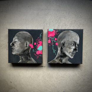 依頼品紹介｜親友同士のオーダーメイド絵画